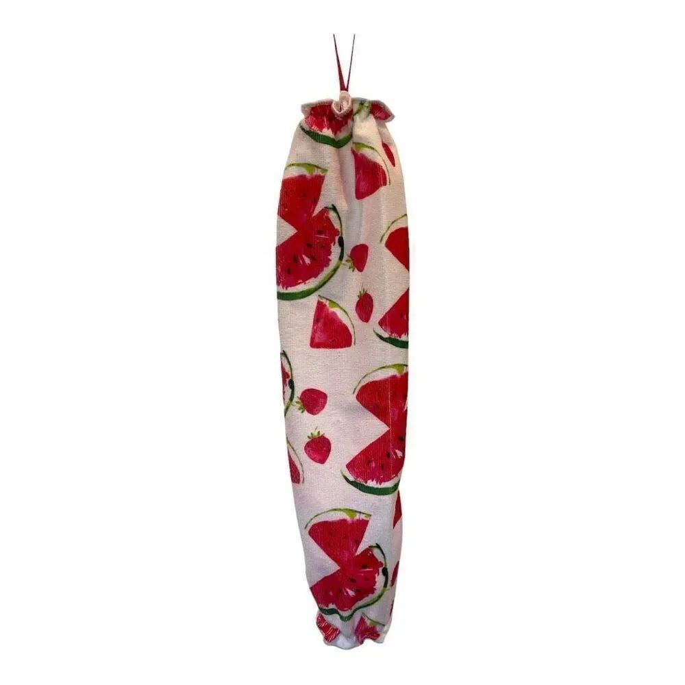 Handmade Plastic Bag Holder- Watermelon